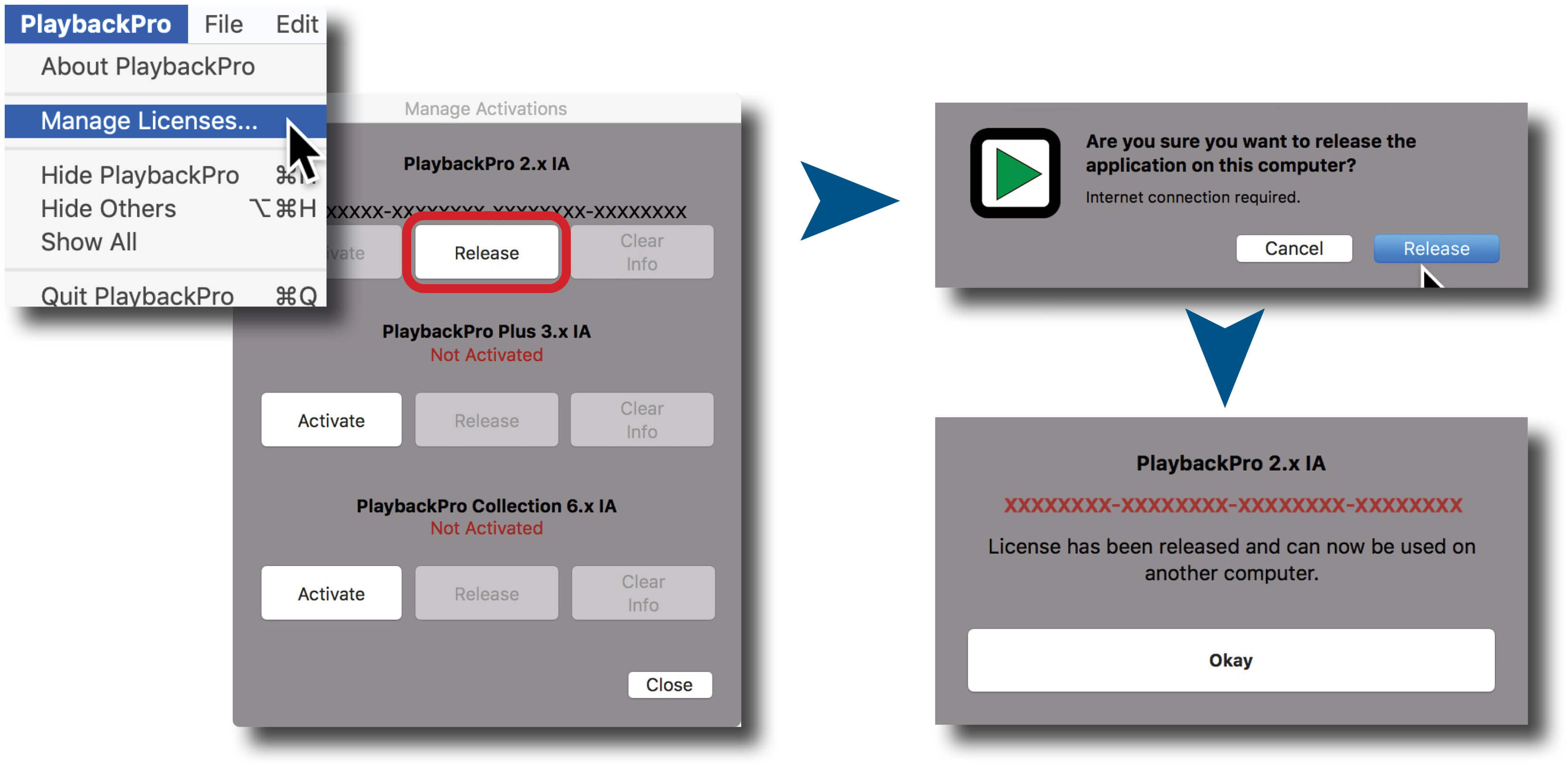 playbackpro external command